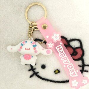 New Cinnamoroll Cherry Blossom Keychain/Bag Charm